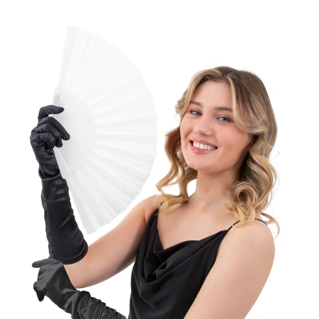 Wachlarz biały, 23 cm