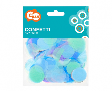 Konfetti Kółeczka papierowo-foliowe, pastelowy miks, 15 g