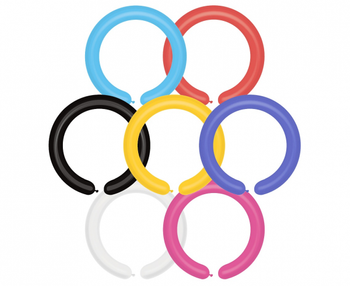 Balony D4 - Rurki włoskie Twister Mix / 100 szt.