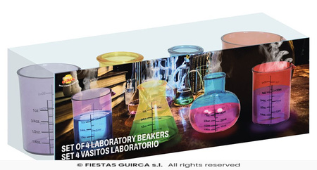 Próbówki laboratoryjne, 4 szt.