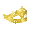 Maska karnawałowa z ornamentami, złota