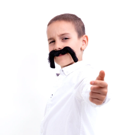 Sztuczne wąsy Motocyklista czarne