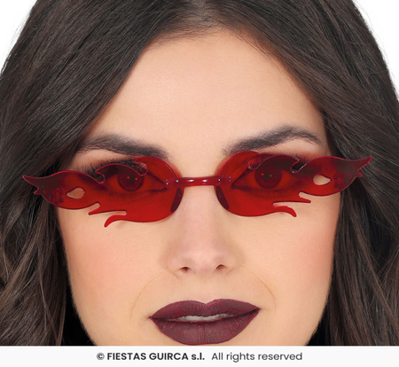 Okulary "Płomienie", ogniste okulary 