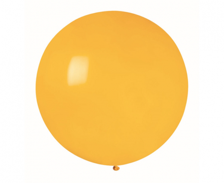 Balon G220 pastel kula 0.75m - ciemnożółta 03