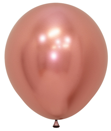 Balony Sempertex, Reflex Rose Gold, 18", 6 szt