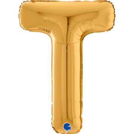 Balon Grabo 26'' Litera T złota , 66cm 
