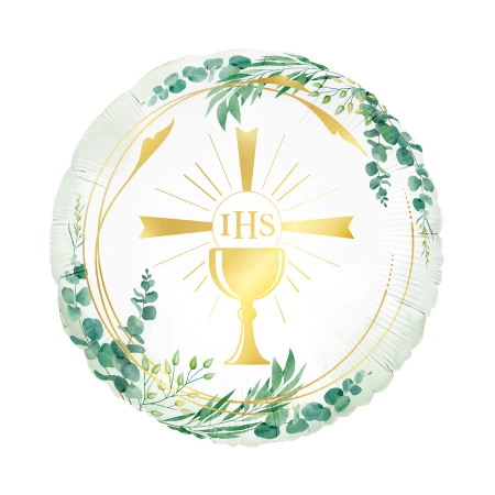 Balon foliowy okrągły Kielich IHS 45cm