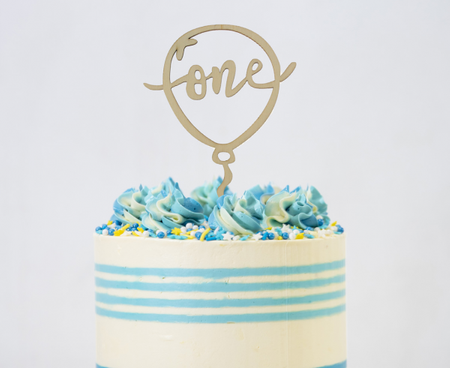 Dekoracja na tort One, 11x15 cm