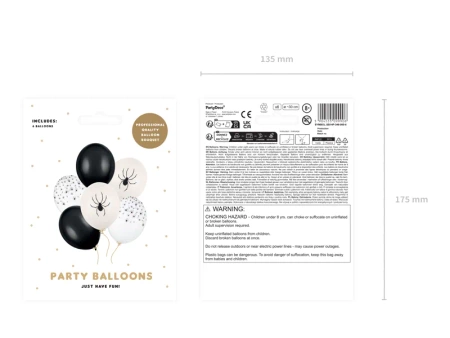 Balony 30 cm, Pająki, mix