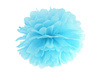 Pompon bibułowy, błękit, 25cm