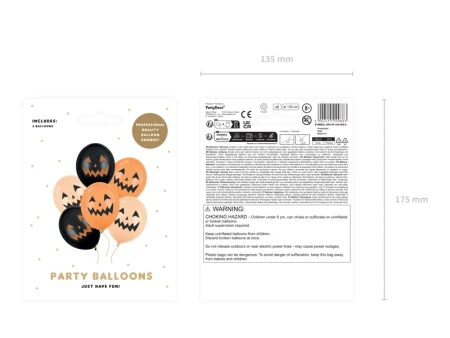 Balony 30 cm, Dynie, mix