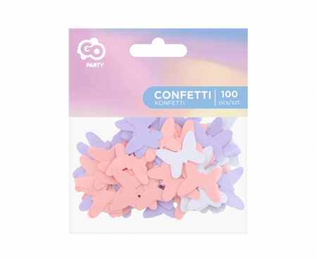 Konfetti papierowe Motylki, 100 szt.