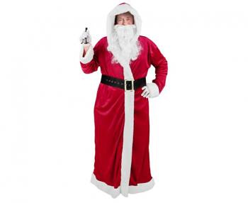 Zestaw "Płaszcz Mikołaja" welurowy, rozm. un.