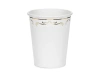 Kubeczki z ornamentem, biały, 220 ml