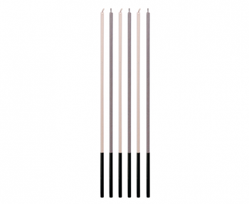 Świeczki B&C metaliczne, fiolet/srebrny,