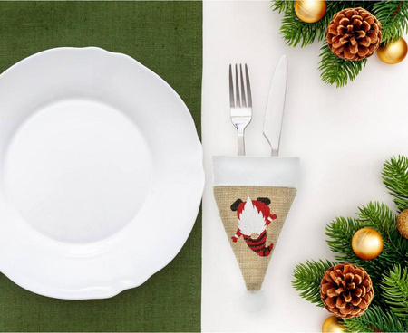 Etui na sztućce z juty "Skrzat" rozm. 8x11 cm