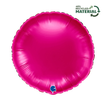 Balon foliowy Grabo ,Okrągły Magenta 18"