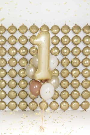 Balony Strong 30 cm, Metallic Cold Gold