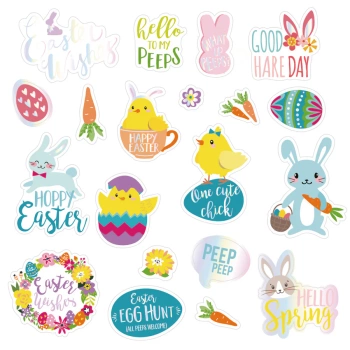 Naklejki wielkanoc 20 szt.