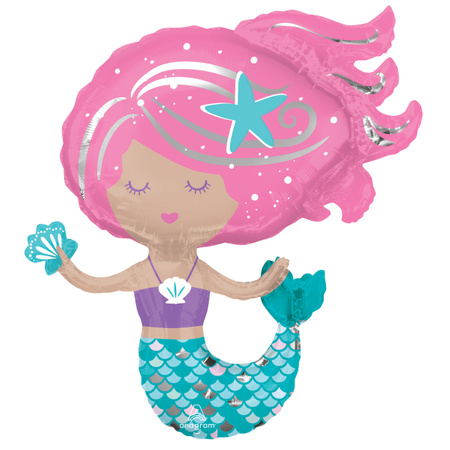 Balon foliowy Shimmering Mermaid 73 cm x 76 cm