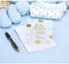 Zaproszenia z kopertami "Baby Shower", niebieskie, 10 szt