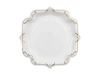 Talerzyki papierowe dekoracyjne z ornamentem, biały, 26cm