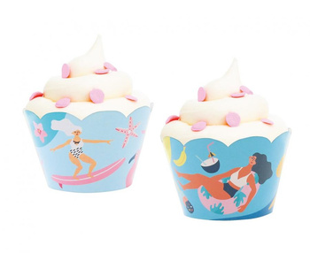 Papilotki do muffinek Summer - Let's party, 6 szt.