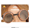 Okulary steampunk/ gogle złote