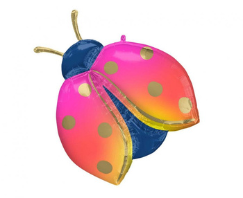 Balon foliowy SHP - Kolorowa Biedronka, 68x83 cm, zapakowany