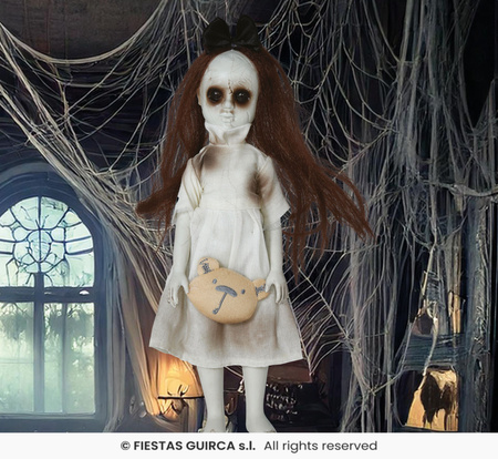 Dekoracja wisząca "Dziewczynka z pluszakiem ", 30cm