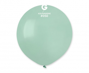 Balony G150 pastel 19" - turkusowo-zielone 50/ 25 szt.