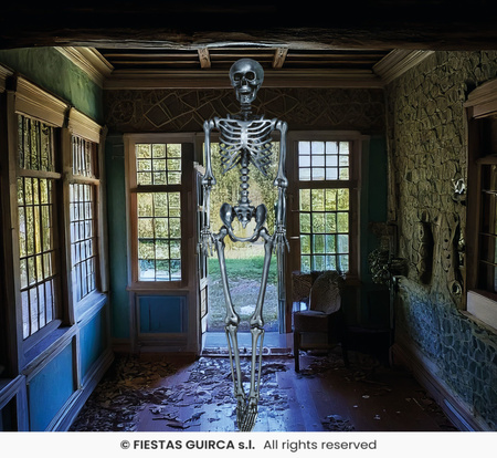 Dekoracja wisząca Szkielet Czarny, 90cm