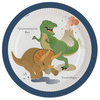 Talerzyki papierowe Happy Dinosaur 8 szt, 23 cm