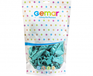 Balony G120 pastel 13" - turkusowo-zielone 50/ 50 szt. (macaron)