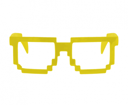 Okulary Piksele, żółte