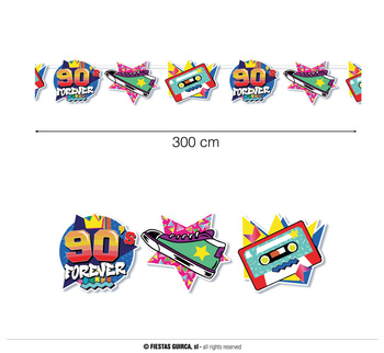 Girlanda 90's forever, 3m