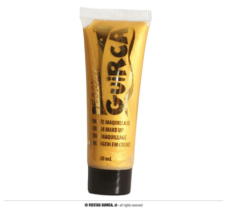 Farba krem do malowania twarzy, złoty, 20ml