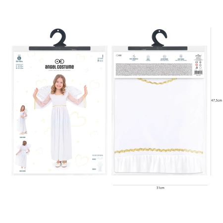 Strój Aniołka dla dziecka, rozmiar 120/130