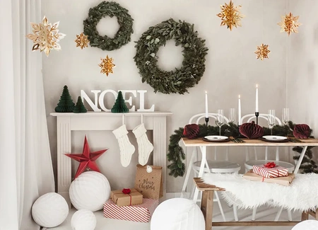 Bombka papierowa honeycomb Owal, bordo, 18x15cm