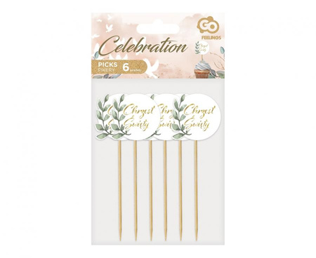 Pikery Chrzest Święty, listki, 6 szt.