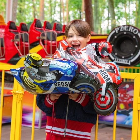 Balon foliowy Motocykl czerwony 66x53 cm