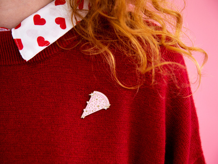 Przypinka Pizza, 3.5x3cm