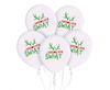Balony Wesołych Świąt (z rogami), 12"/ 5 szt.