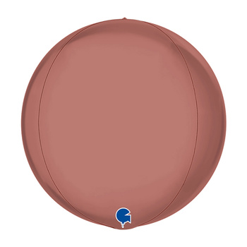 Balon Grabo 15'' Globe Platinum Rose 4D Pakowany