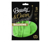Balony Beauty&Charm, pastelowe, pistacjowe 18" / 5 szt.
