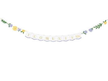 Baner I Komunia Św., mix, 300x13 cm
