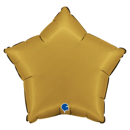 Balon Grabo Gwiazda Satynowa Złota 18" - 46 cm