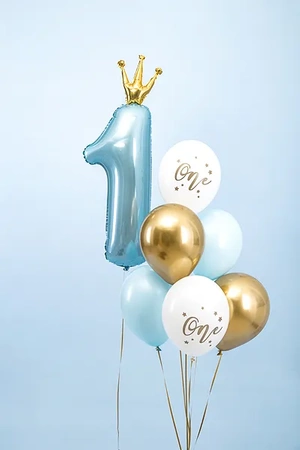 Balony 30cm, One, Pastel Light Blue