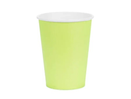Kubeczki papierowe, jasny zielony, 250ml