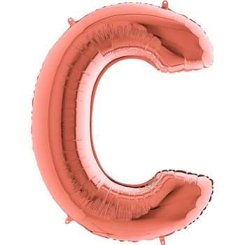 Balon Grabo Litera C Rose Gold 102cm